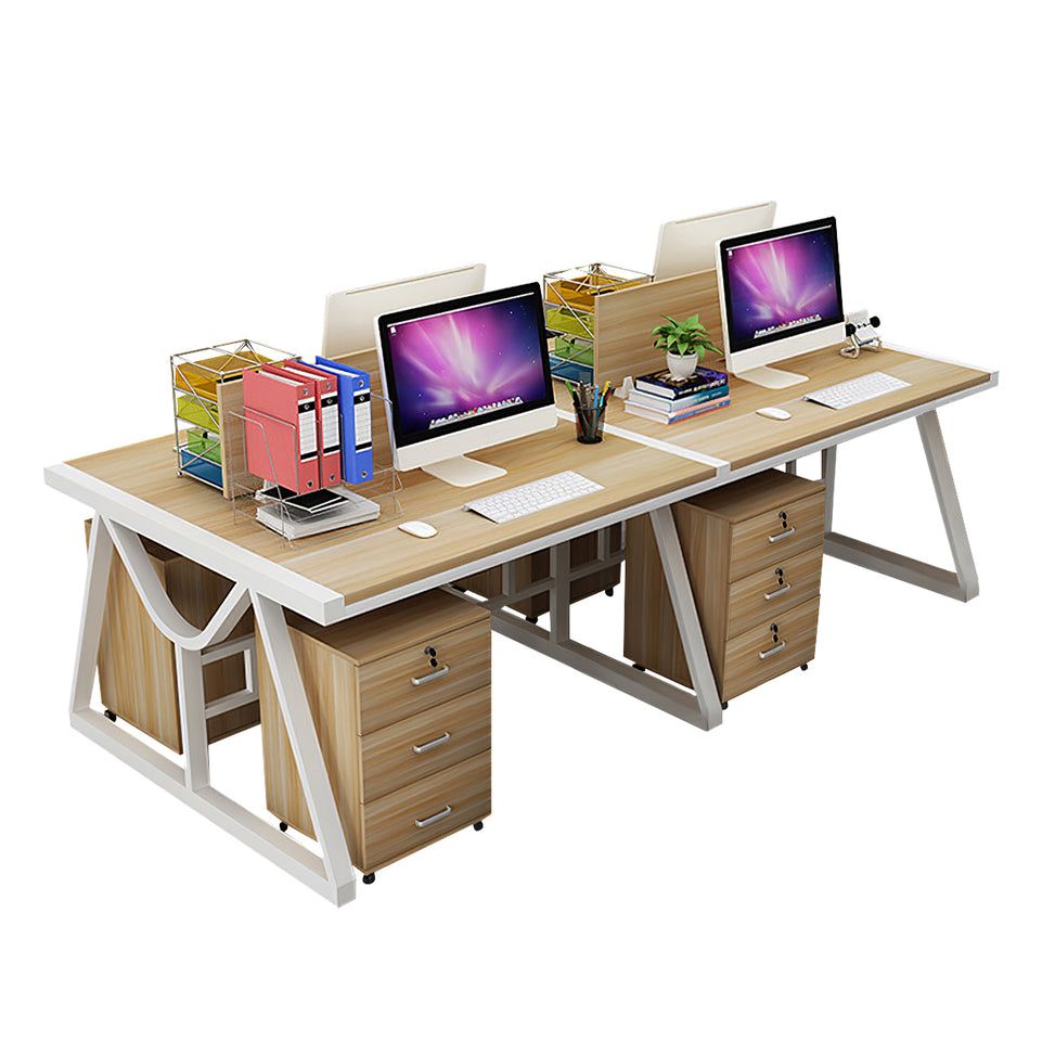 Minimalist Face-to-Face Office Desk with Mobile Storage Cabinet BGZ-2020