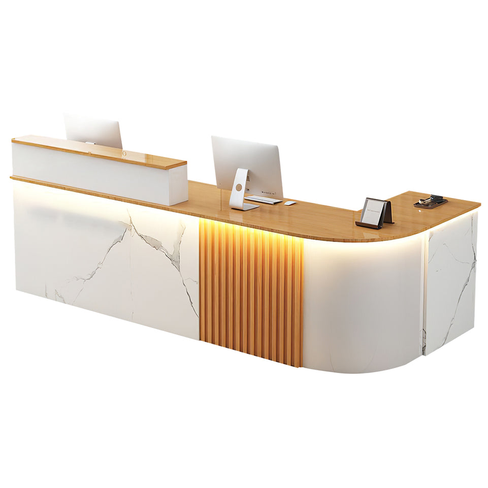 L-shaped Office Small Reception Desk Store Counter JDT-2117