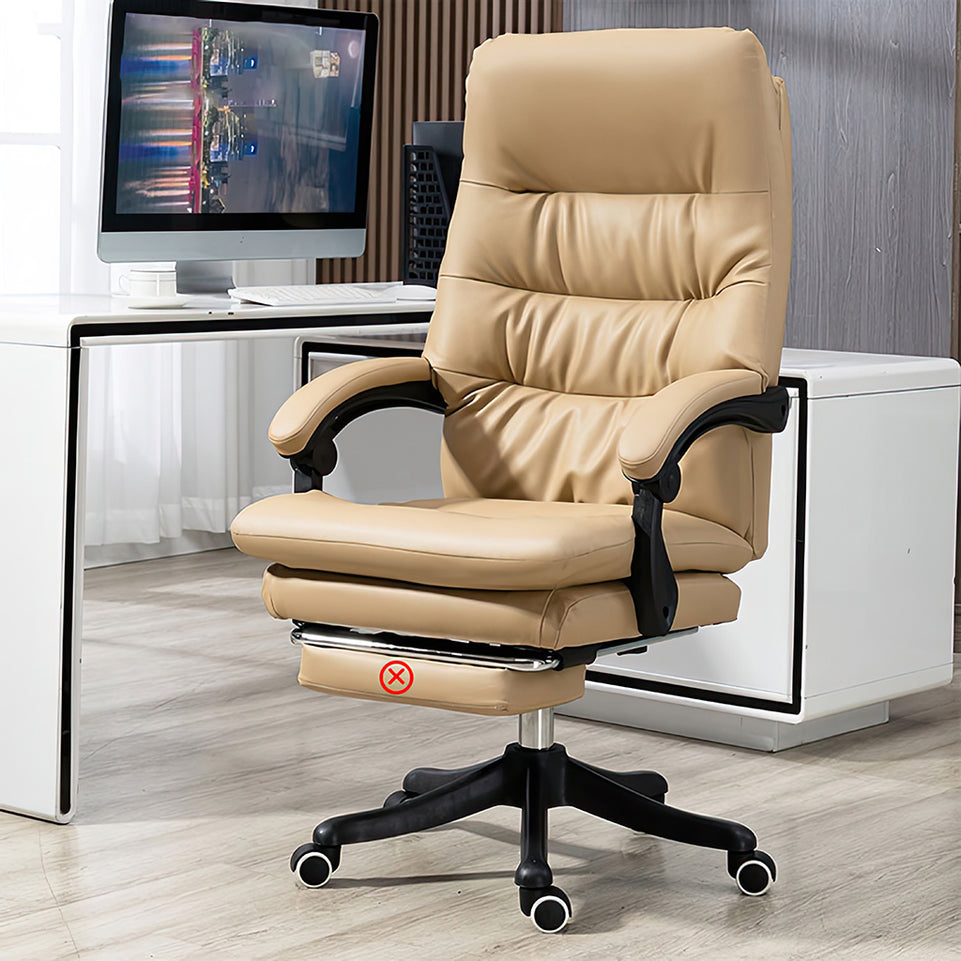 Leather boss chair lazy learning massage resting feet leather chair ergonomic swivel BGY-1065