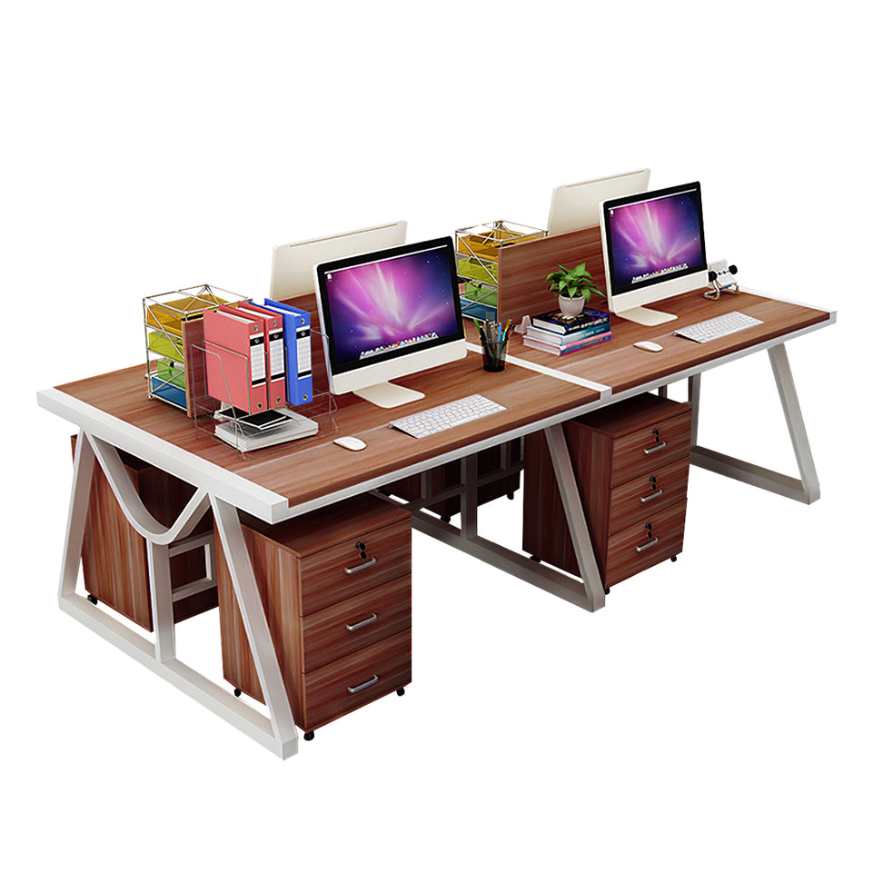 Minimalist Face-to-Face Office Desk with Mobile Storage Cabinet BGZ-2020