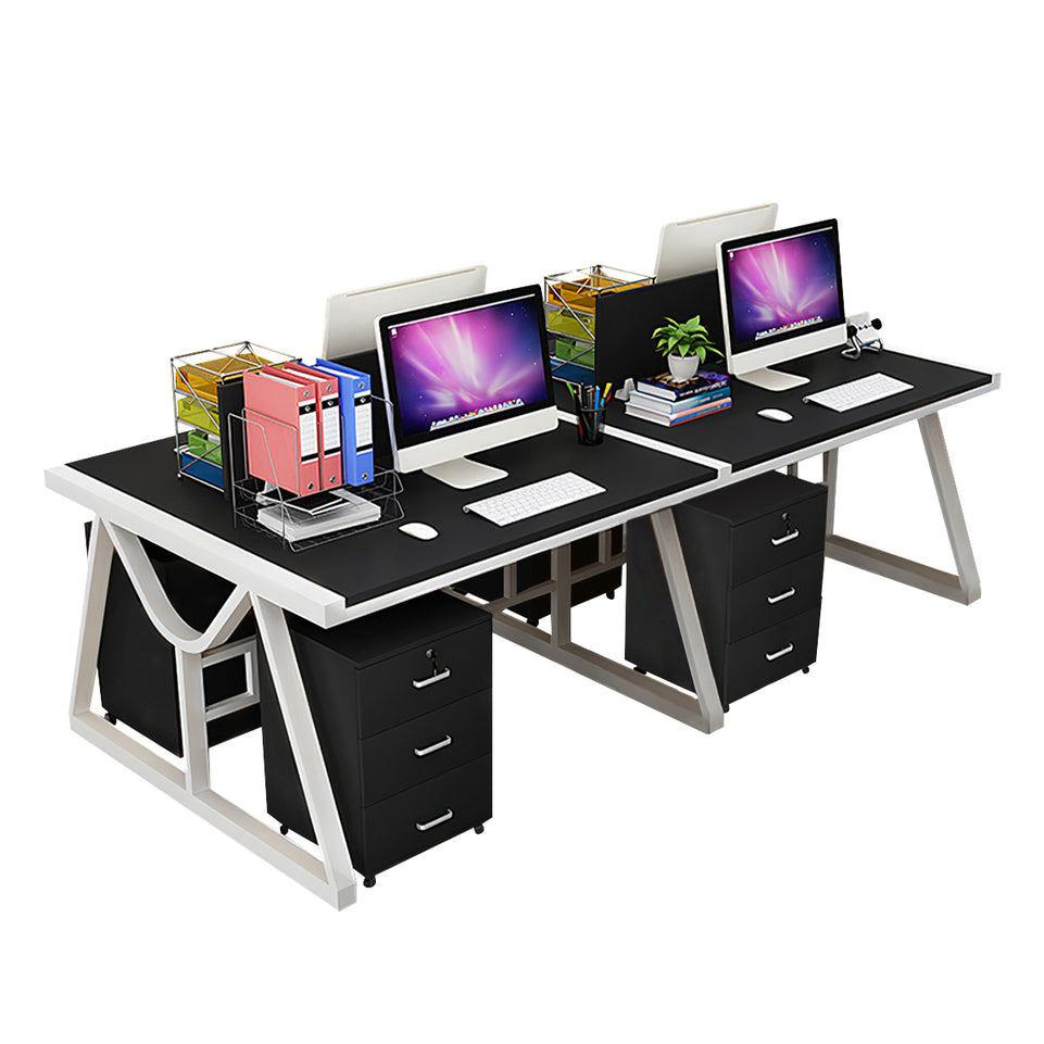 Minimalist Face-to-Face Office Desk with Mobile Storage Cabinet BGZ-2020
