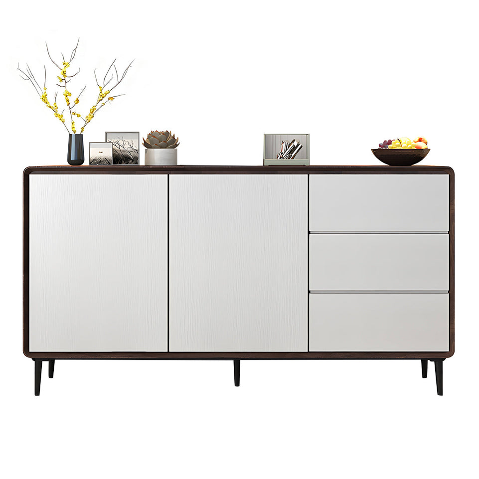 Storage cabinet in walnut + white color option