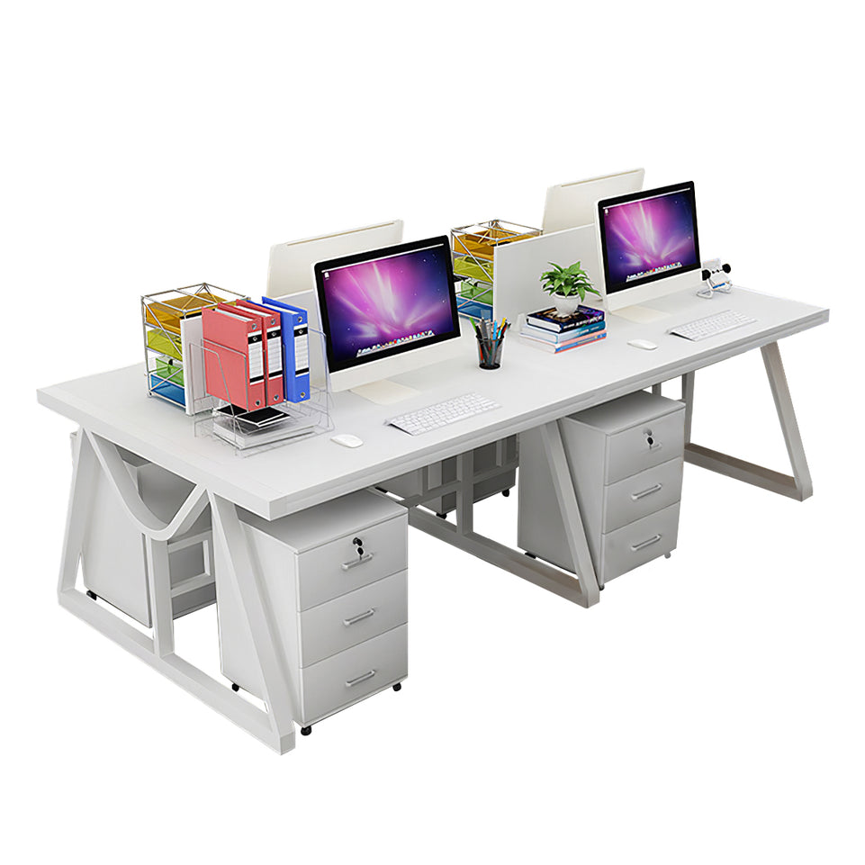 Minimalist Face-to-Face Office Desk with Mobile Storage Cabinet BGZ-2020