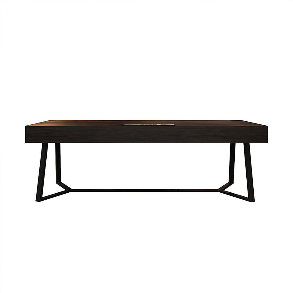 Italian Minimalist Rectangular Office Desk with Sturdy Metal Legs BGZ-2005(In Stock)