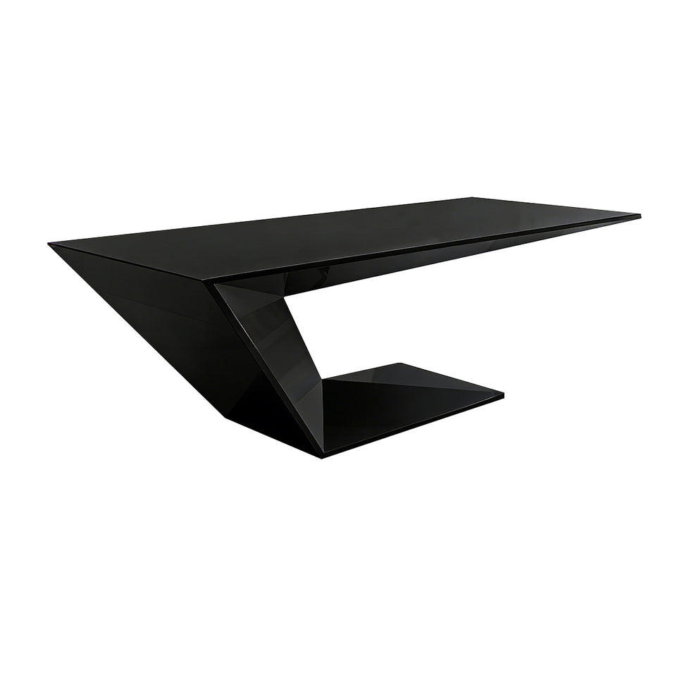 Modern Executive Desk with Built-In Outlets & Cable Management for Home Office