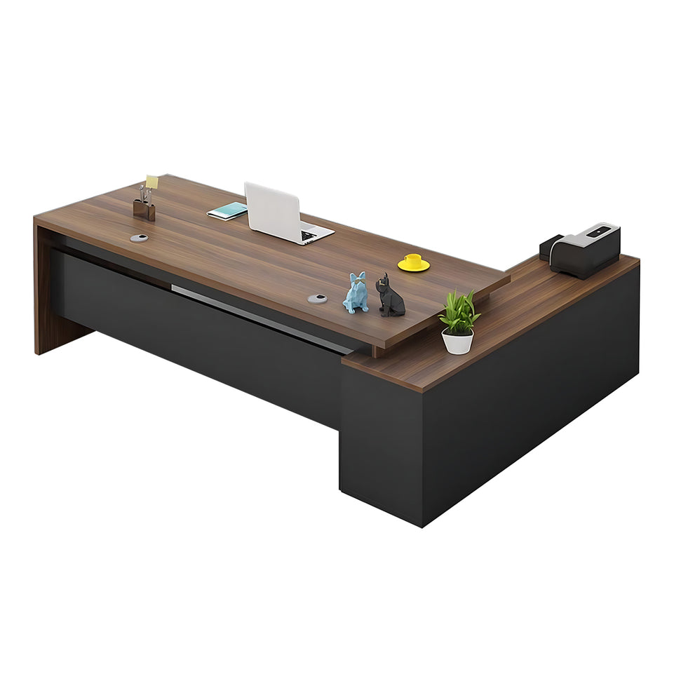 Sophisticated and Practical Executive Desk and Chair Set for a Modern Workspace LBZ-2133