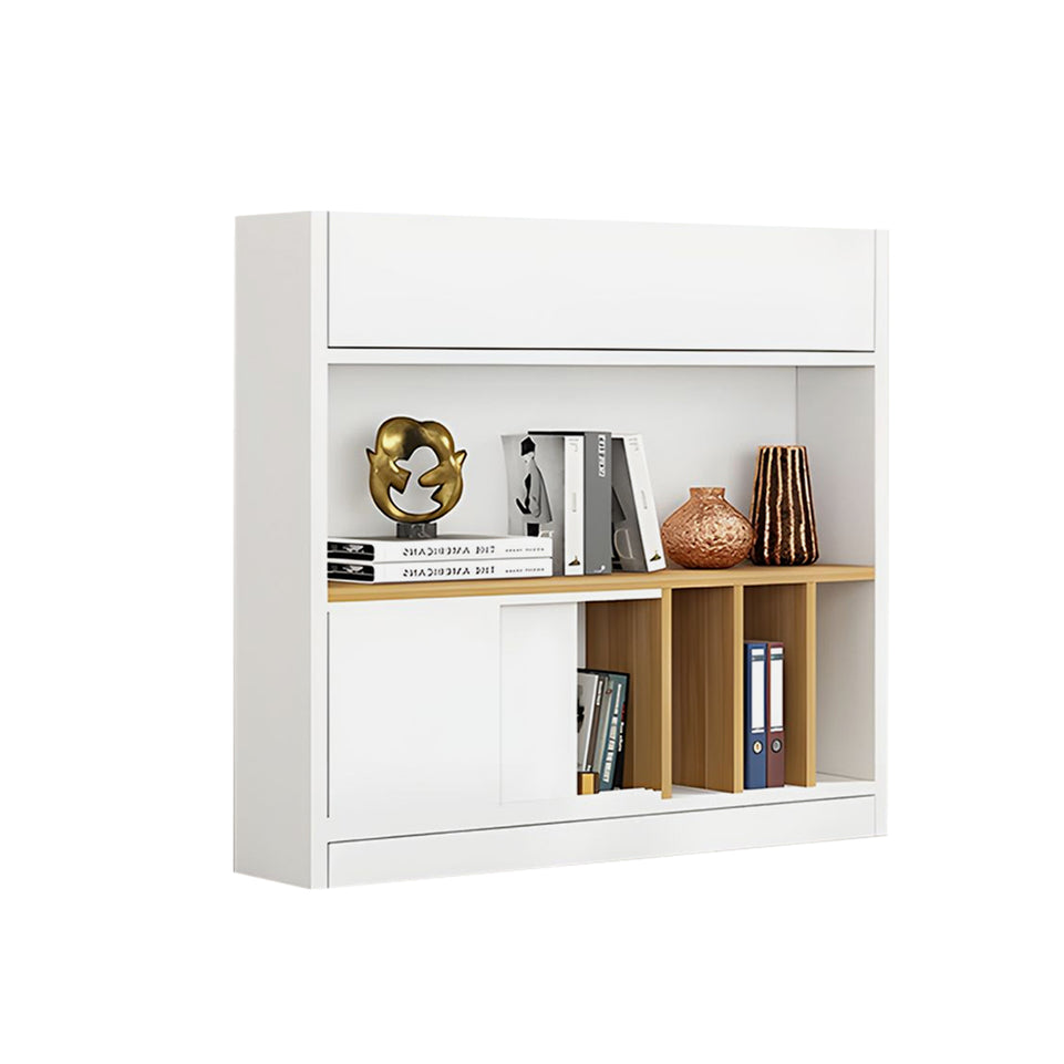 Modern Wooden Office Cabinet with File Storage and Multi-Functional Shelving for Workstations CWG-2172