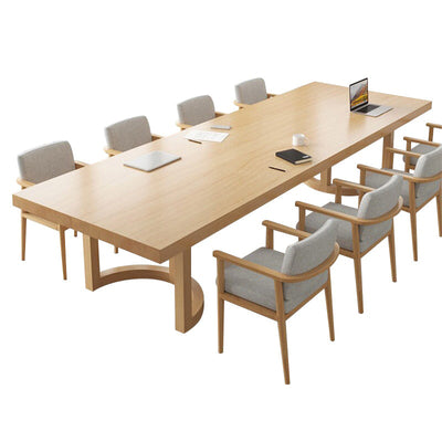 Conference Table Eco Painted Wooden Design for Meeting and Office Use with Thickness for a Substantial Feel HYZ-1068