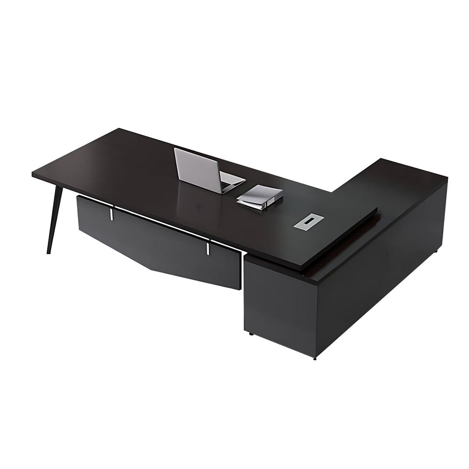Simple modern office desk and chair Upscale Office Desk LBZ-10109