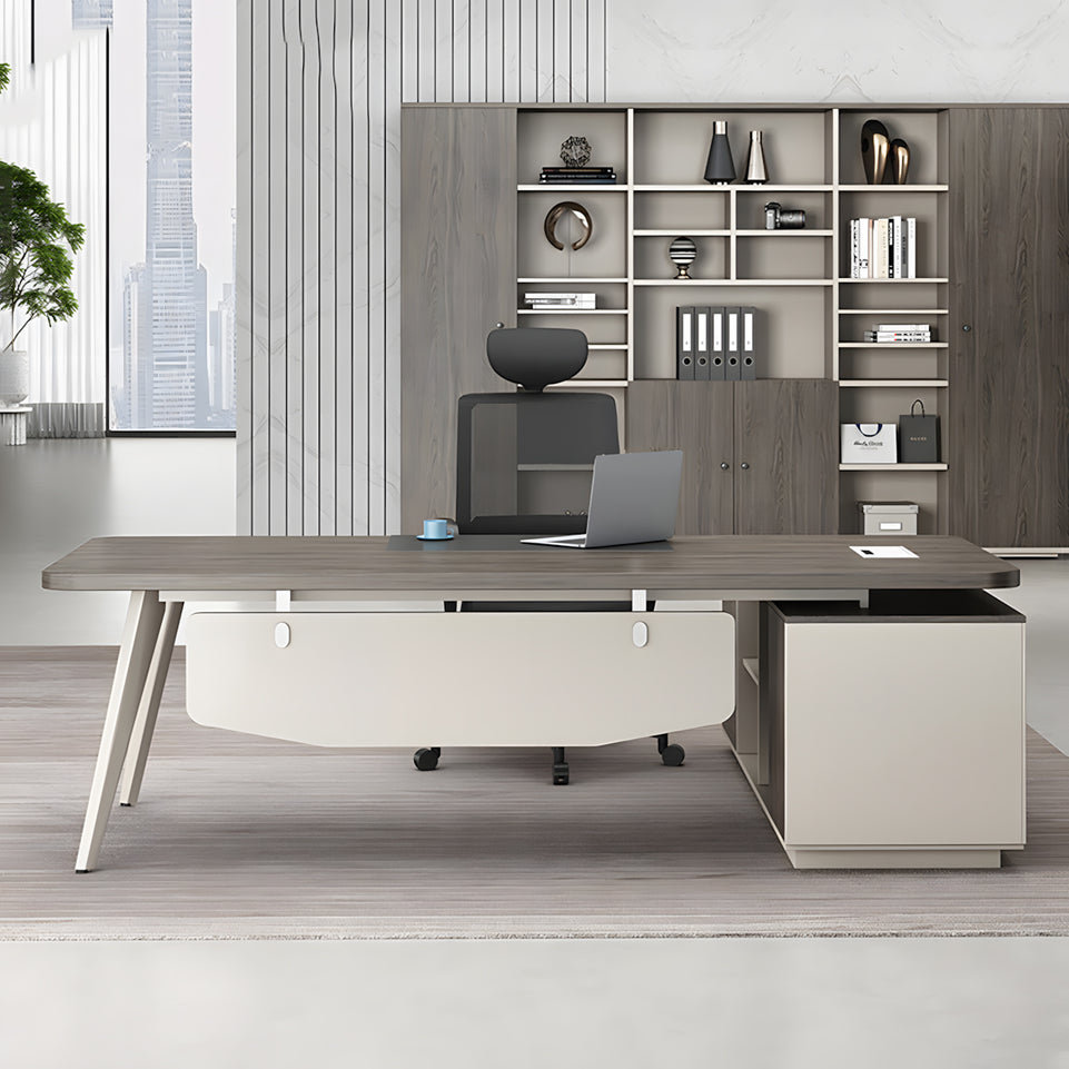 Executive Desk With Steel Legs combination simple modern single supervisor manager desk LBZ-1085