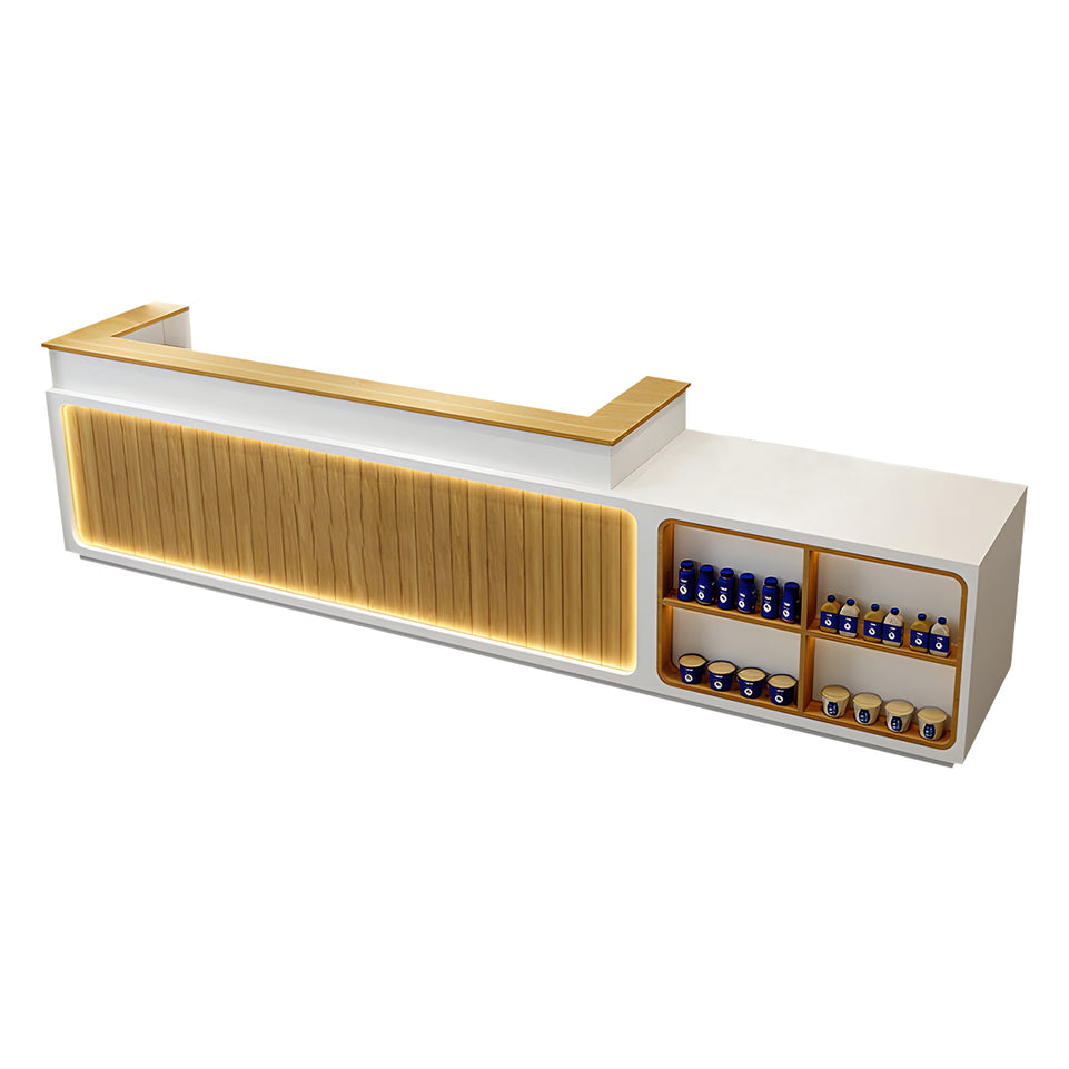 Modern Milk Tea Store Checkout Counter Reception Desk JDT-726