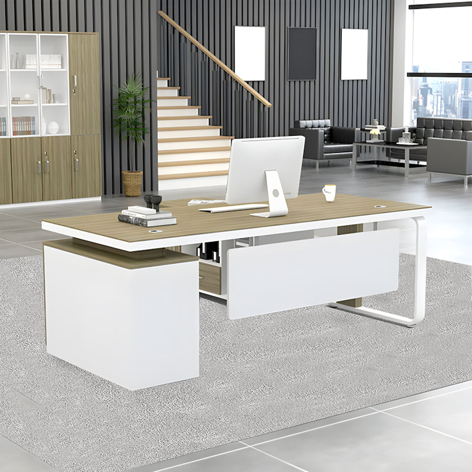 Office simple modern Calm Boss Desk and chair combination single seat manager desk LBZ-1095