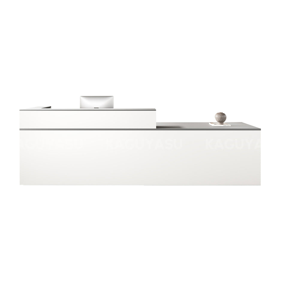 Minimalist Office Reception Desk with Keyboard Tray and Drawer JDT-2216