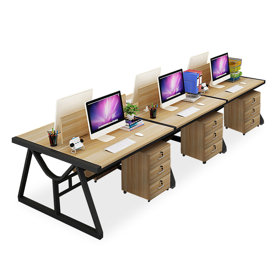 Minimalist Face-to-Face Office Desk with Mobile Storage Cabinet BGZ-2020