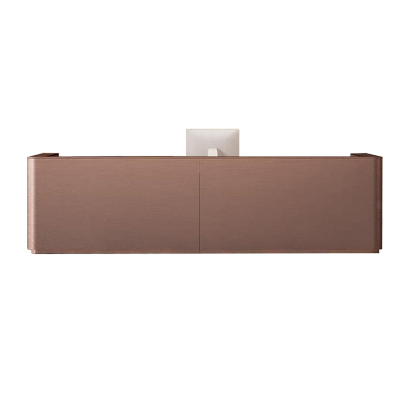 Modern Straight Front Desk with Drawers Keyboard Tray and 5 Drawers for Salons and Clothing Stores JDT-10139