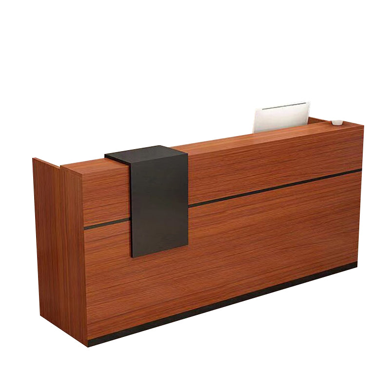 Compact Front Desk with Keyboard Tray and CPU Holder for Shops JDT-10101