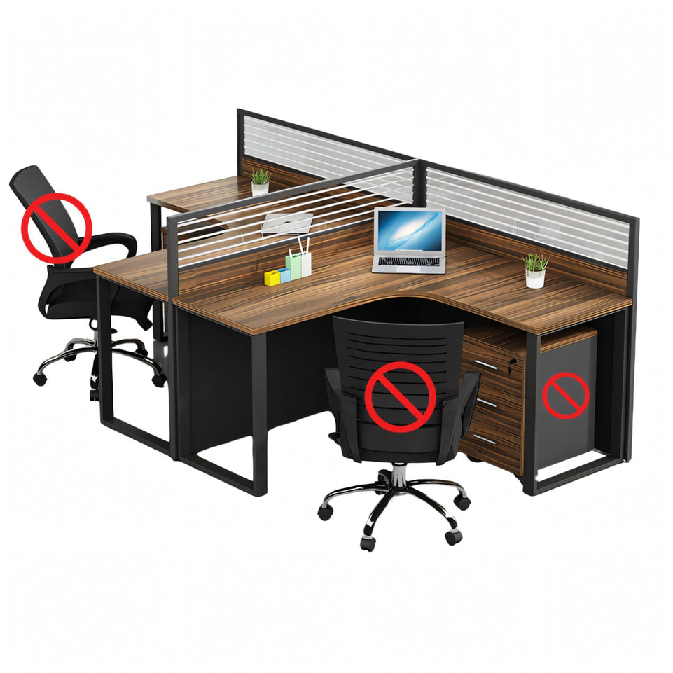 Modern Partitioned Computer Desk Office Workstation BGZ-225