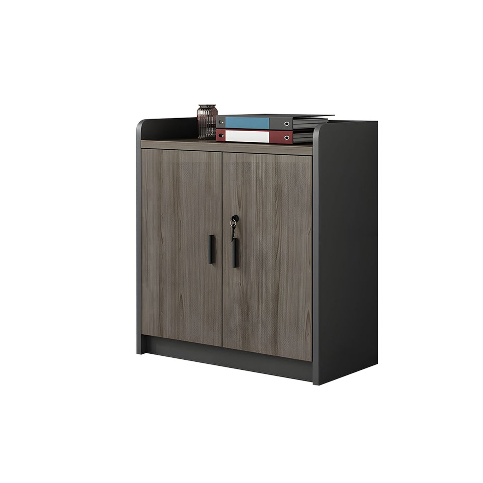Elegant Wooden Office Low Cabinet With Lock, Large Storage Space, Smooth Silent Doors, Ideal for Conference Rooms and Workspaces CWG-2168