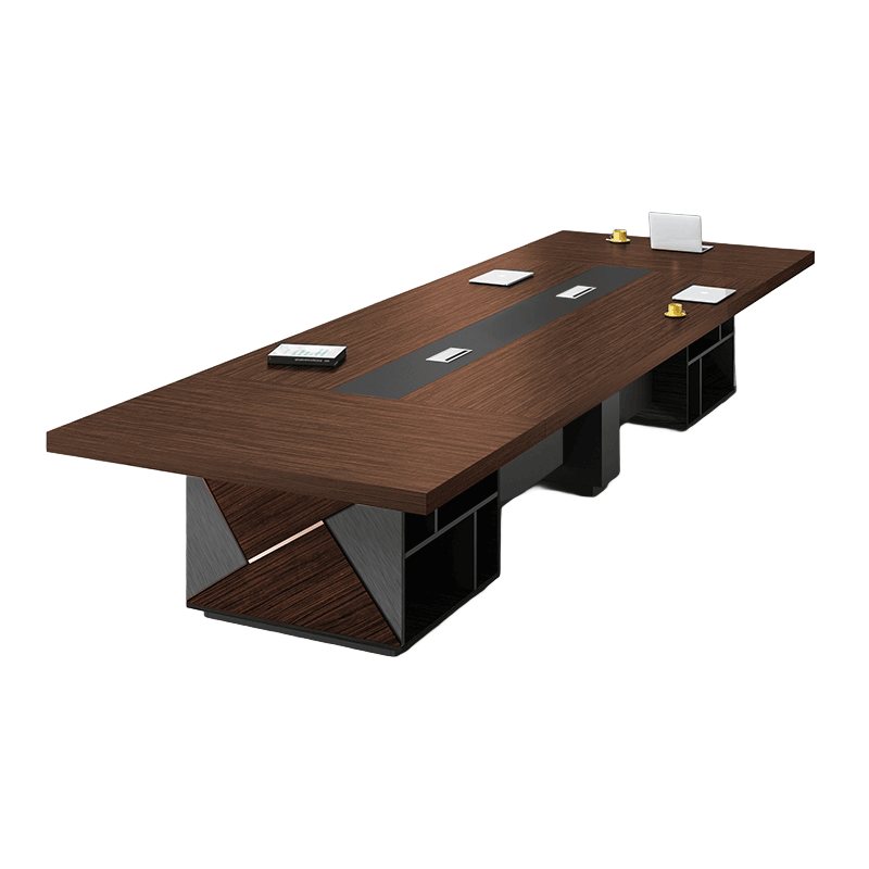 Elegant Office Conference Table And Chair Set With Large Storage And Durable Surface HYZ-2022