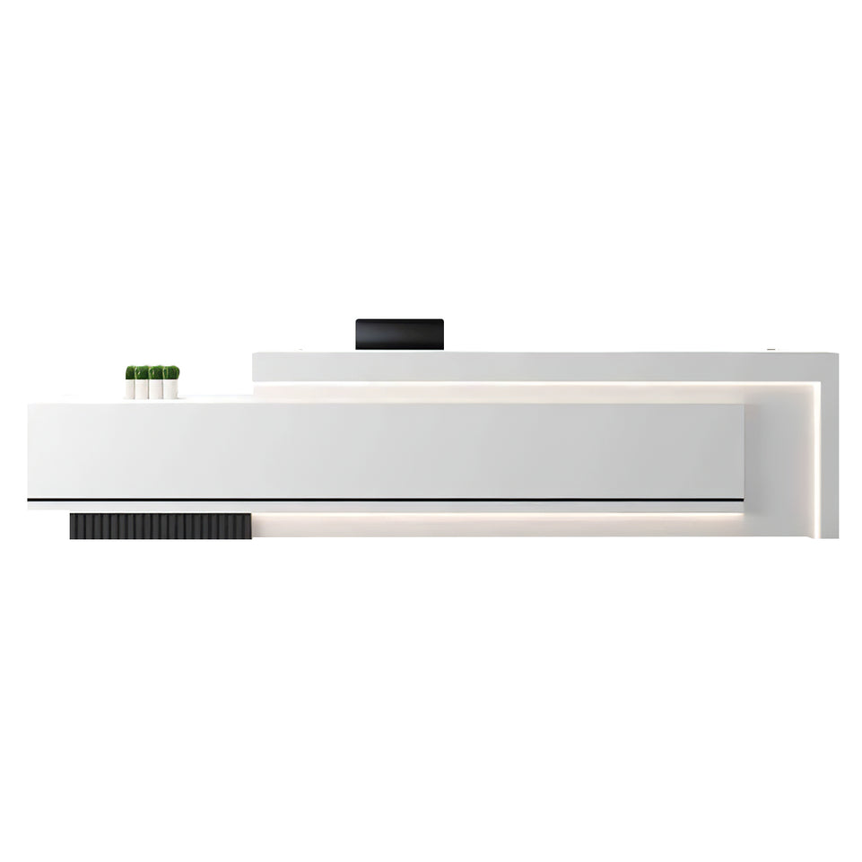 Minimalist Office Lobby Reception Desk with Lockable Storage JDT-2073