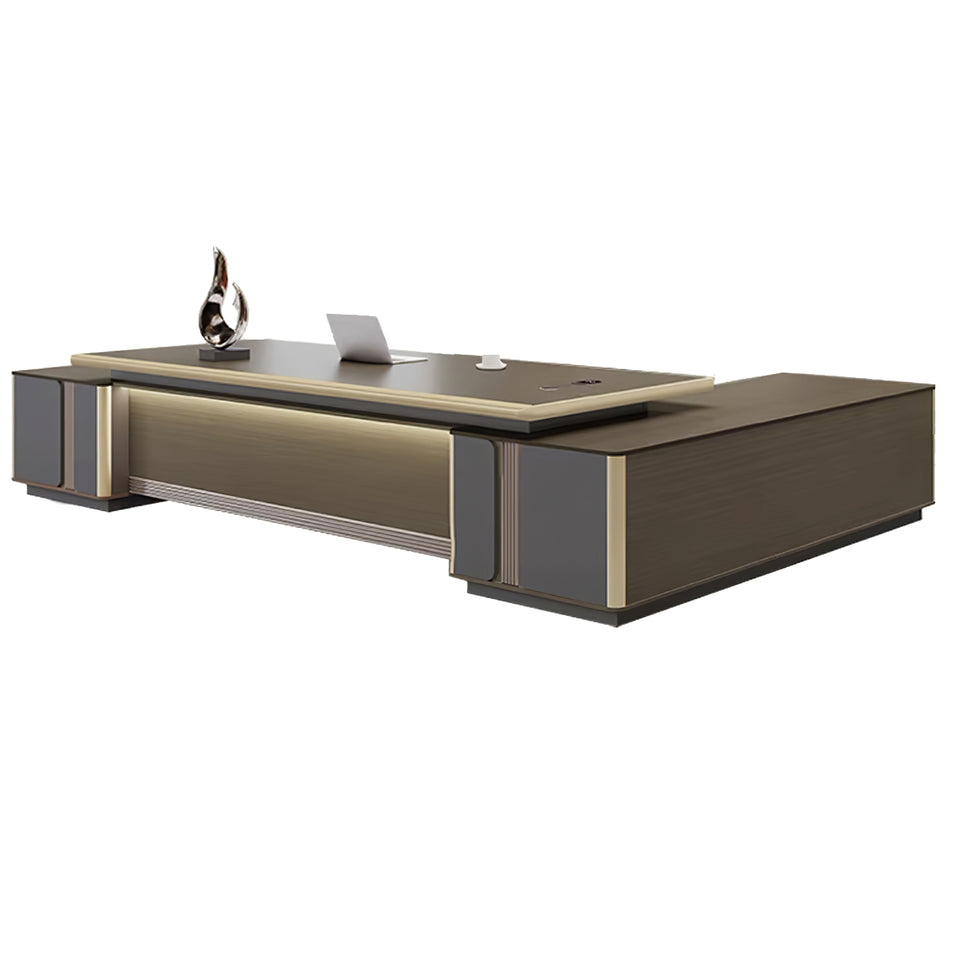 Luxury L-Shaped Executive Desk with Drawers LBZ-2116