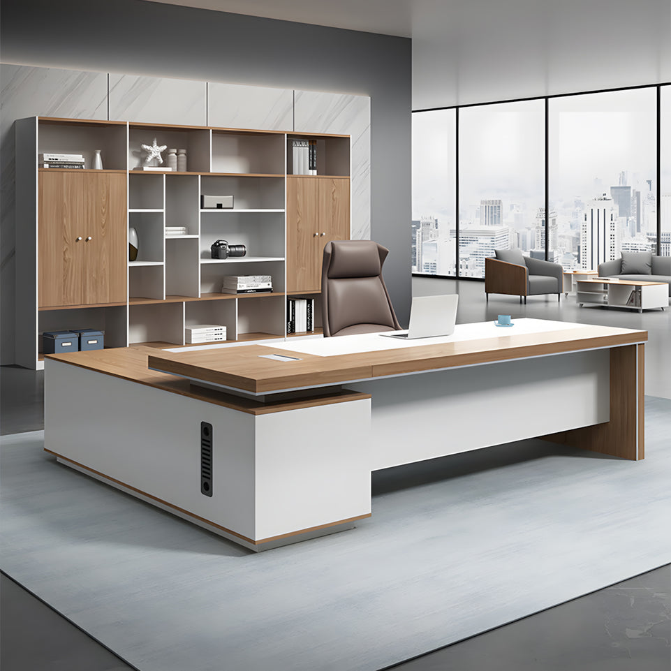 Executive desk modern supervisor desk manager Color-Blocked Office Desk and chairs LBZ-1093