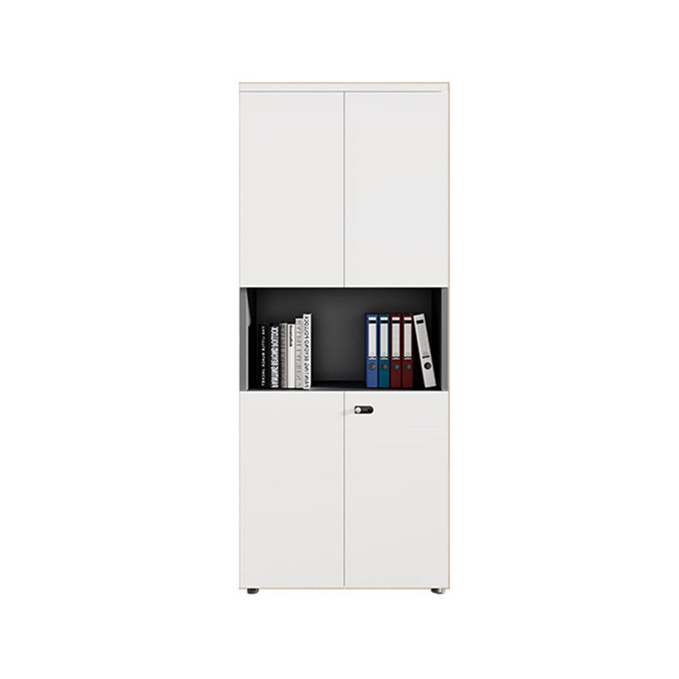 Sleek Durable Lockable Floor-Standing Office Filing Cabinet With Adjustable Shelves For Secure Document Storage WJG-2167