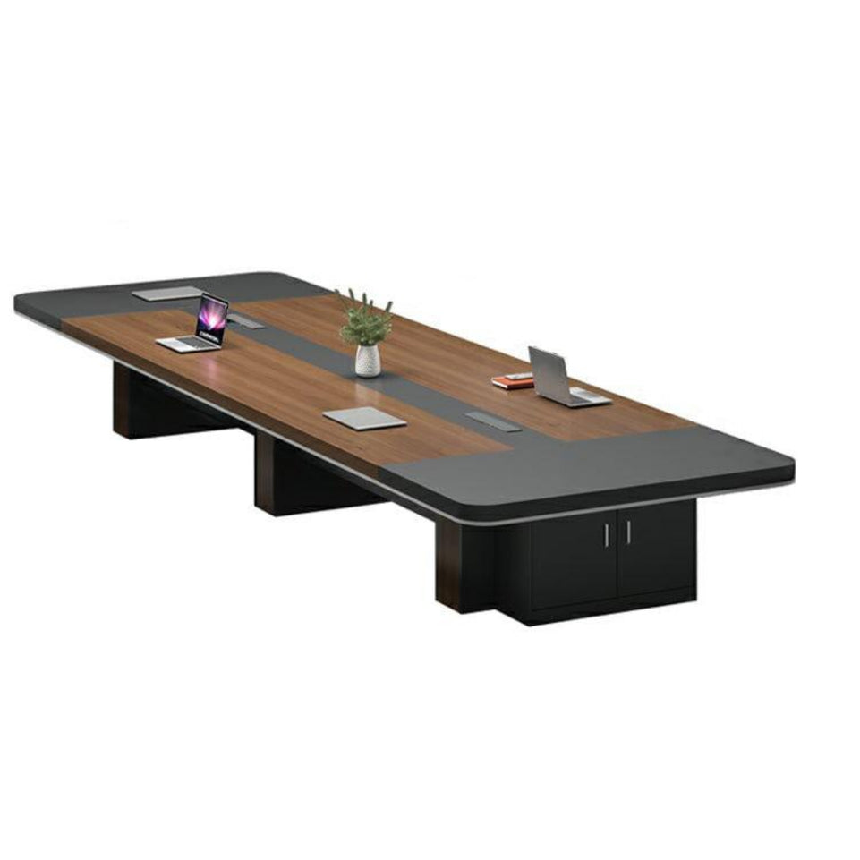 Large Wooden Executive Desks with Storage for Conference Rooms HYZ-K038