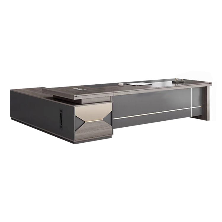 Modern Minimalist Executive Desk With A Calm Ambiance LBZ-10148