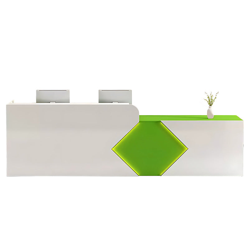 Simple Modern White Company Reception Desk Rectangular Front Reception Desk JDT-783
