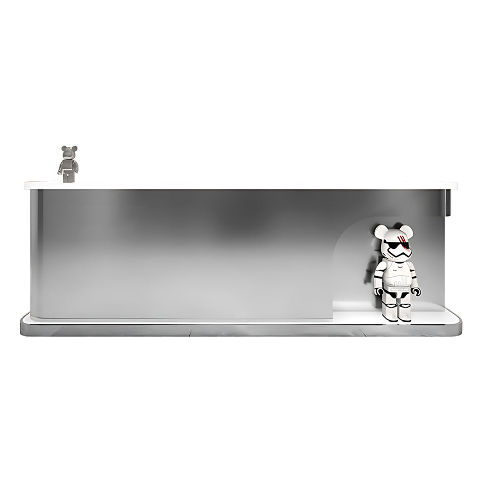Corner Display Reception Counter with Ample Storage Space for Company JDT-064