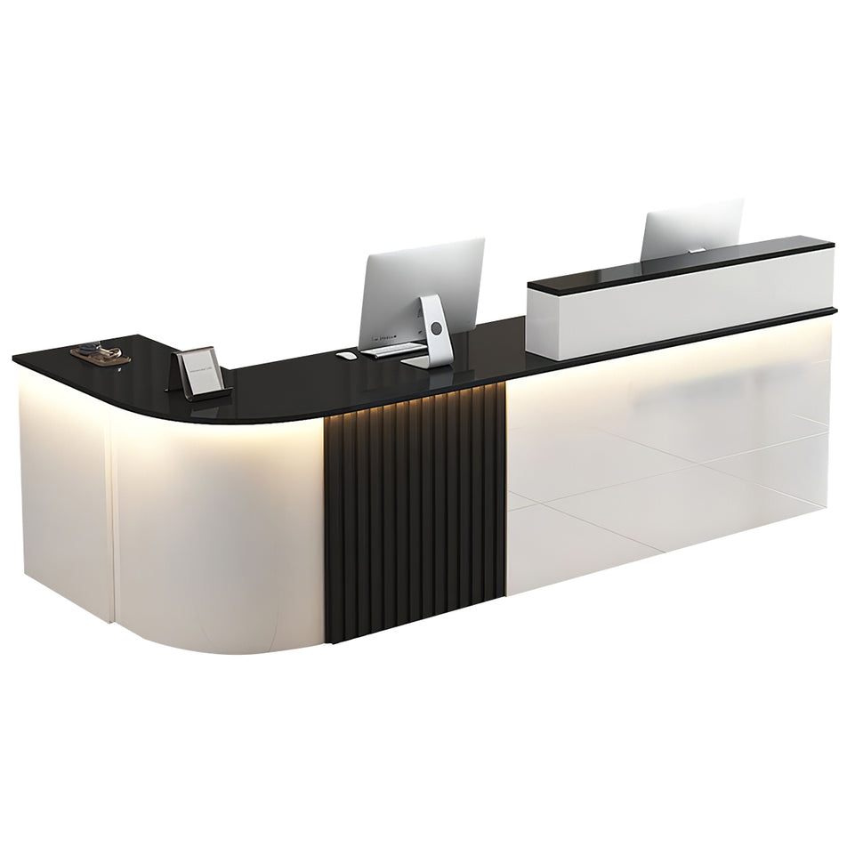 L-shaped Office Small Reception Desk Store Counter JDT-2117