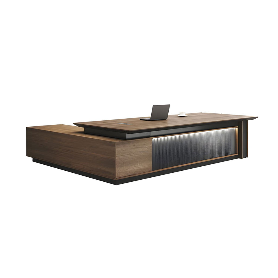 Stylish and Modern Executive Desk With Cabinets And Chairs LBZ-10169
