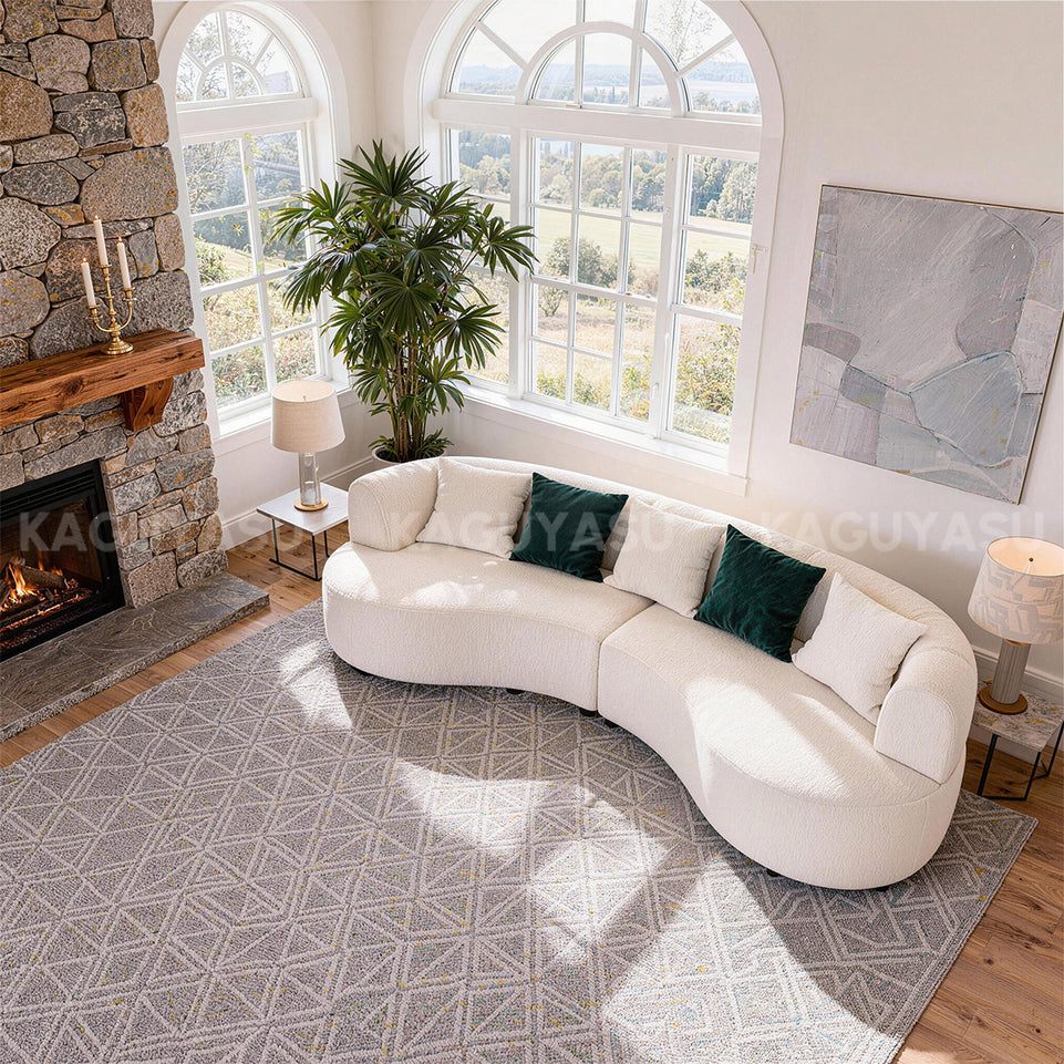Minimalist Backrest Sofa with Thick Cushions for Cozy Living Rooms SZ-SF-0007 (In Stock)