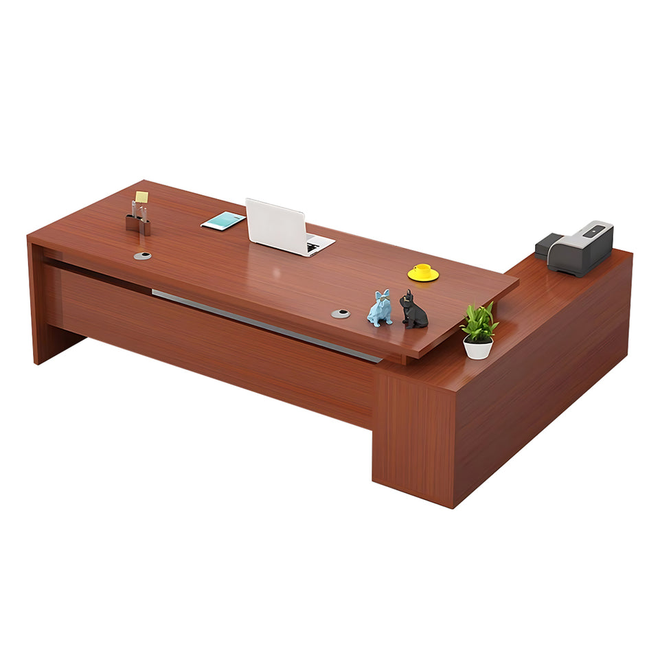 Sophisticated and Practical Executive Desk and Chair Set for a Modern Workspace LBZ-2133