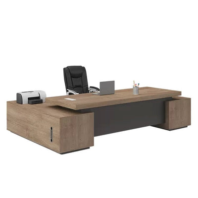 Solid wood boss desk simple modern president manager large desk LBZ-10129