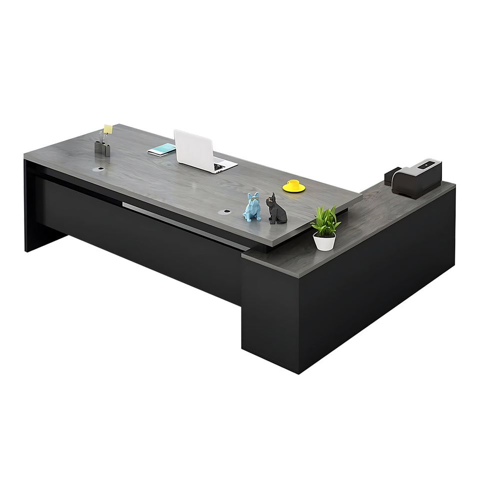 Sophisticated and Practical Executive Desk and Chair Set for a Modern Workspace LBZ-2133