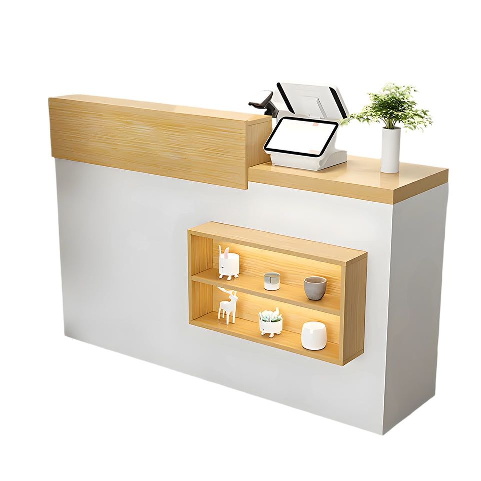 Display Shelf Reception Counter with Drawer for Retail Shops JDT-735