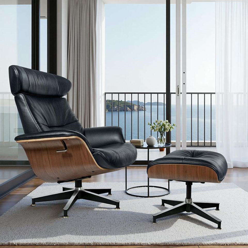 Premium Stylish Office Chair with Sturdy Five-Star Base and Adjustable Headrest HJ401(In Stock)