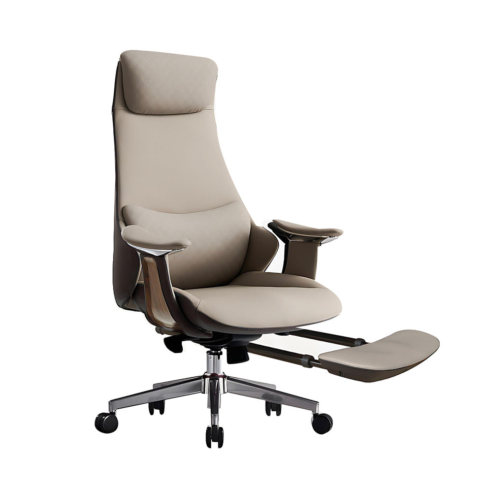 Ergonomic Office Chair with Lumbar Support & Reclining for Executive Office