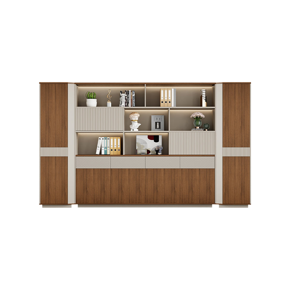 Modern Elegant Premium Executive Desk With Ambient Lighting And Smart Storage LBZ-2164