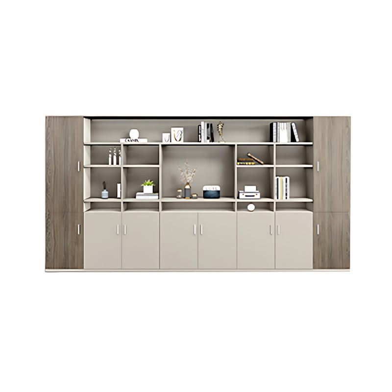 Modern Elegant Executive Desk With Front Partition,Heat Ventilation Panel And L Shaped Aesthetic Design LBZ-1030