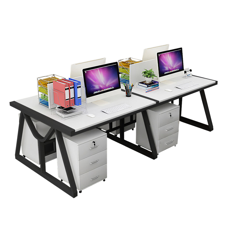 Minimalist Face-to-Face Office Desk with Mobile Storage Cabinet BGZ-2020