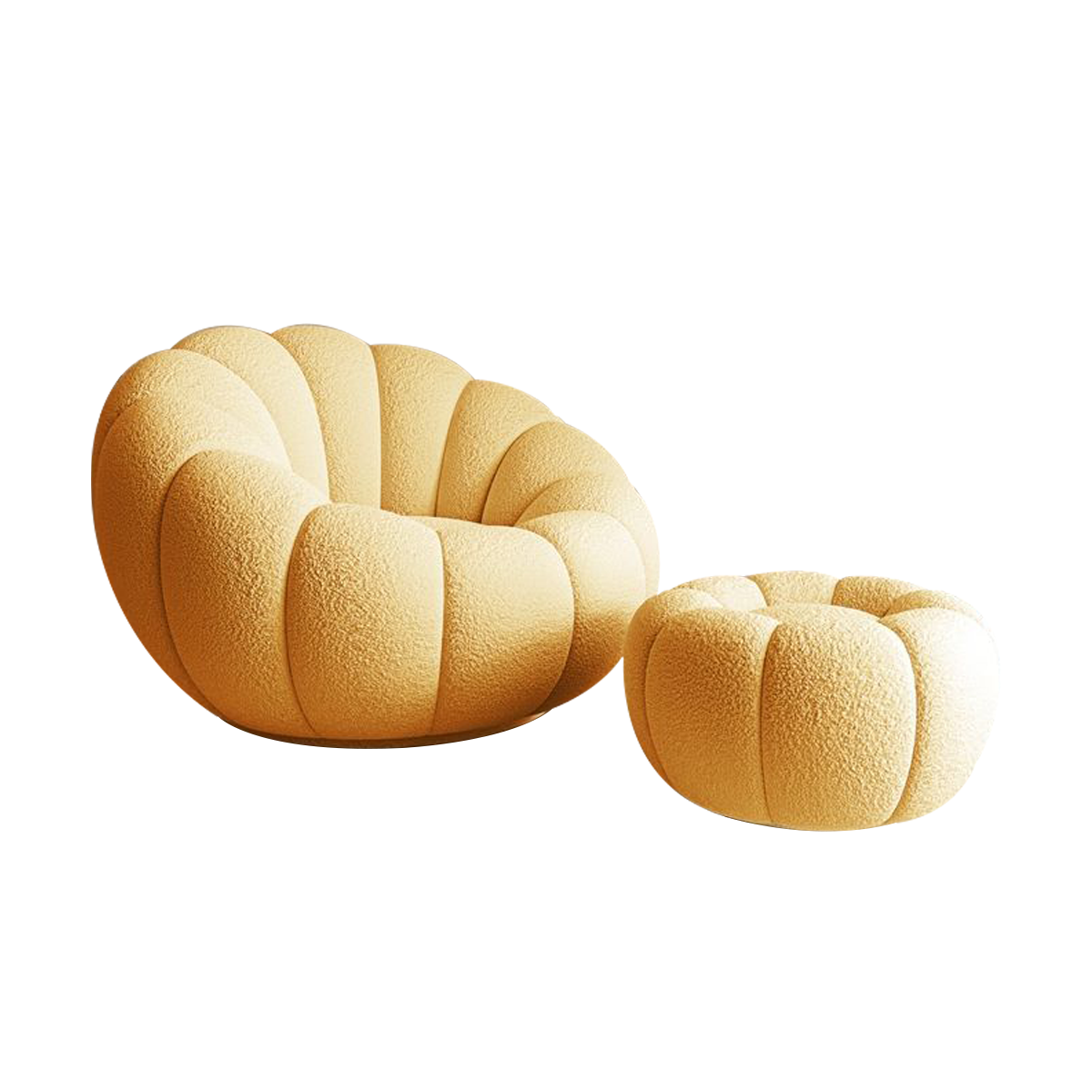Cream Style Lazy Sofa Reclining Sleepy Pumpkin Sofa Chair BSF-2066