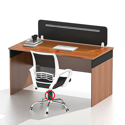 Office Computer Desk Furniture Classic Staff Work Writing Desk Single Woodgrain Table YGZ-1074