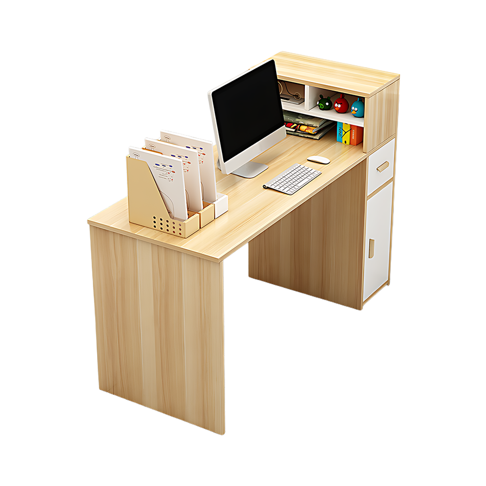 Sturdy And Spacious Office Desk With Thickened Tabletop And Ample Storage BGZ-2033