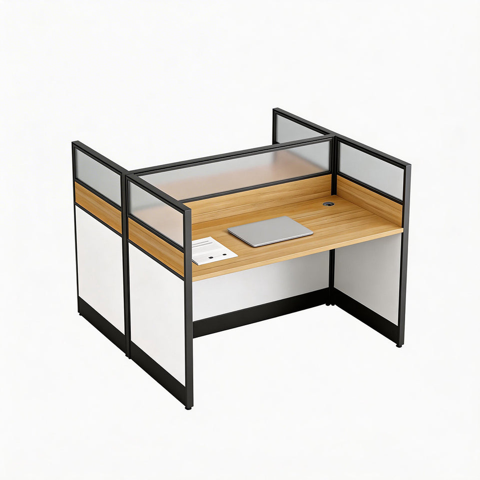 Efficient Office Setup: Modern Staff Desk and Chair Set with Computer Desk BGZ-006