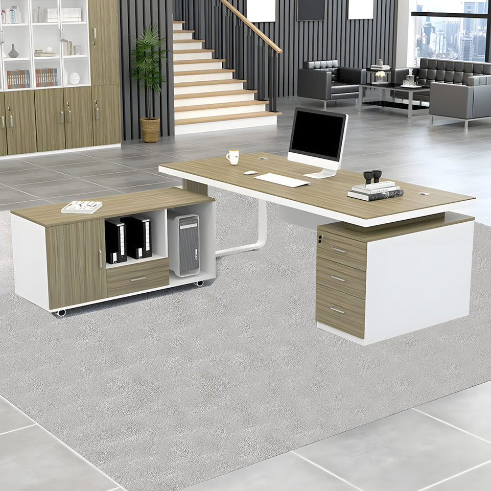 Office simple modern Calm Boss Desk and chair combination single seat manager desk LBZ-1095