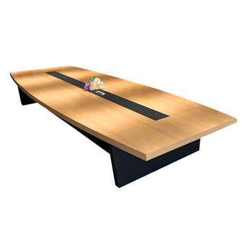 Boat-Shaped Conference Table 79-236 in Wide (6.6-19.7 ft) with Cable Management