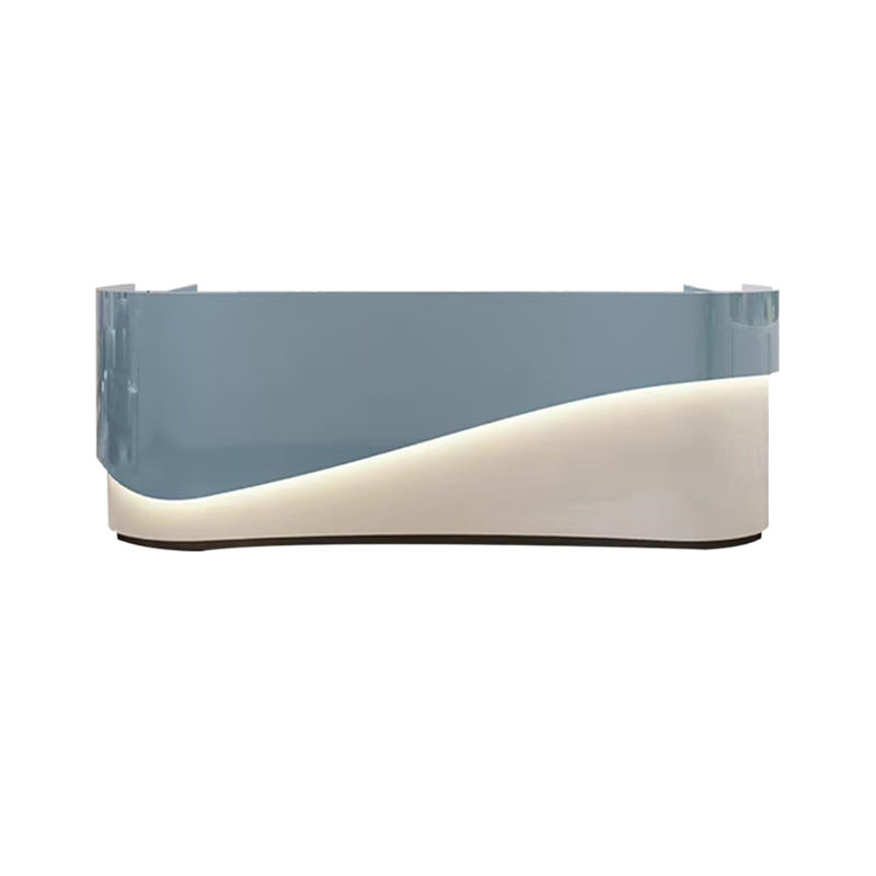 Stylish and Durable Curved Reception Desk for Beauty Salon and Women's Fashion Boutique JDT-10122